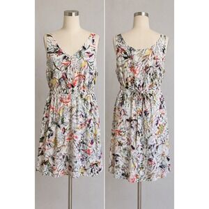 A New Day XL Floral Dress Cottagecore Botanical Print Boho Romantic Sundress